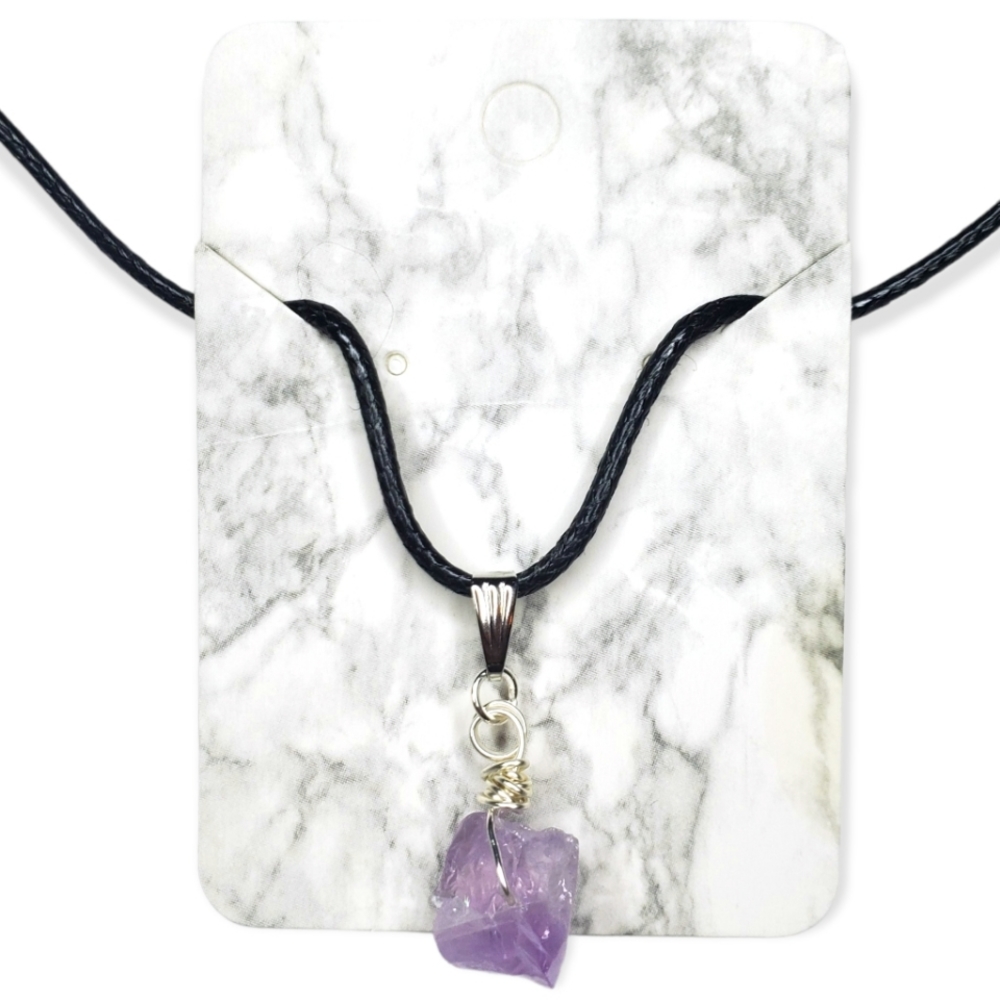 🌟2 for $15 - Natural Raw Amethyst Nugget Necklace